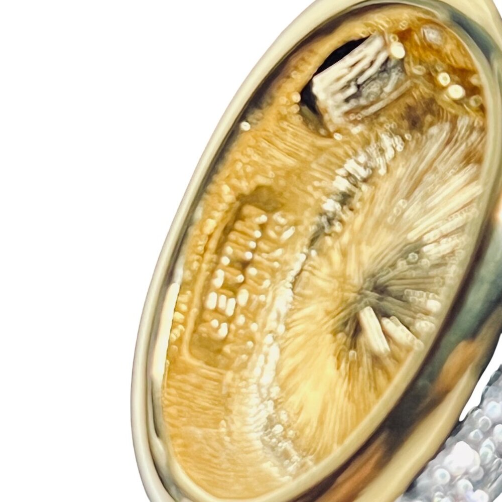 Nolan Miller Gold Tone Rope Chain Necklace With Austrian Crystal Pendant (6005) - Picture 6 of 9